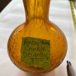 AMBER CRACKLE DECANTUR
